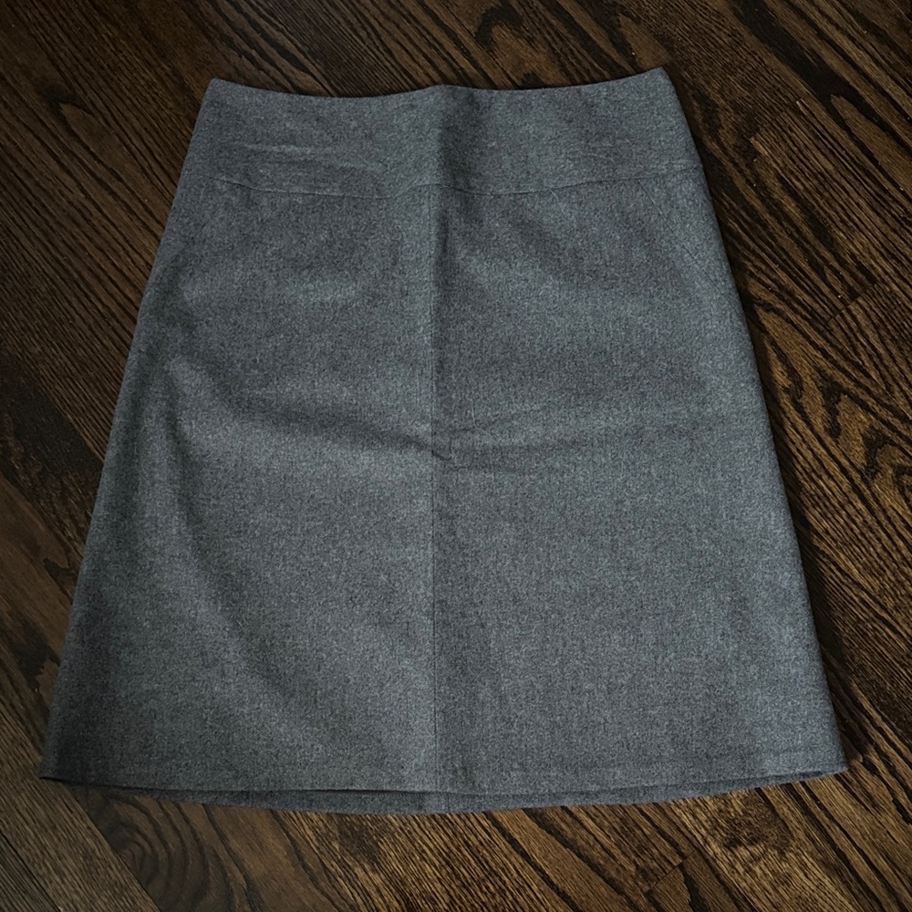 Classic Gray Women's A-Line Skirt by Banana Republic